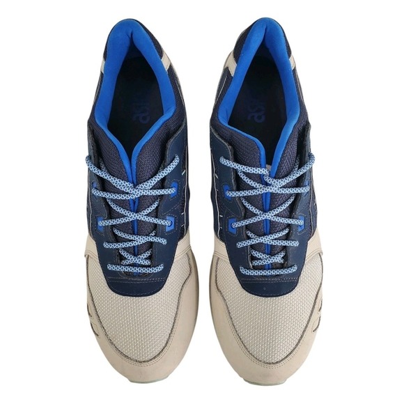 Asics Gel Lyte III Running Shoes H7L0L Mens 14 India Ink Sail Blue Beige main image 8
